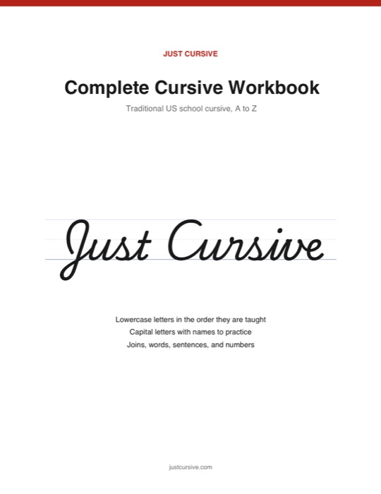 Complete Cursive Workbook cover